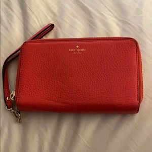Red Kate spade wallet